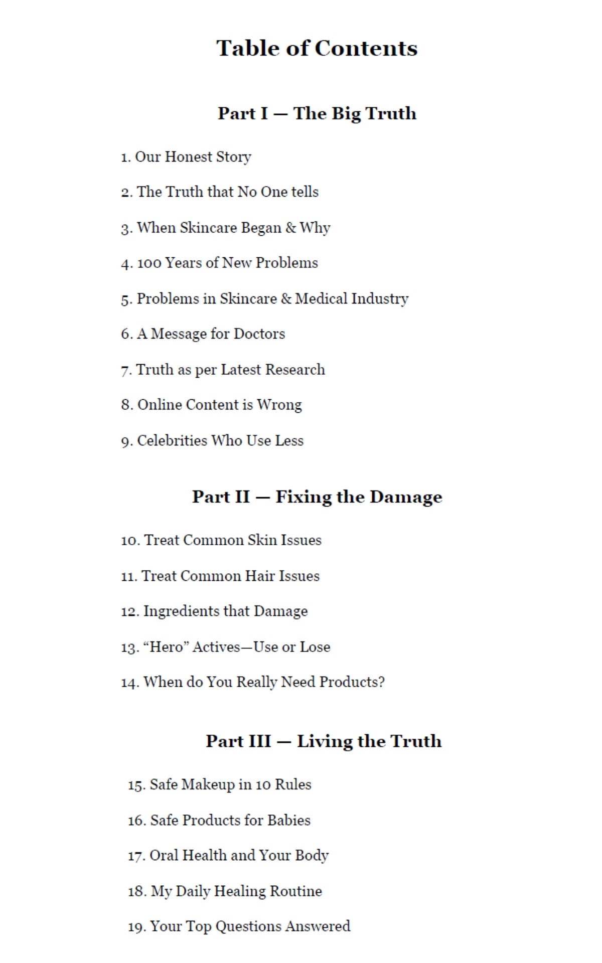 Best Skin & Hair with Zero Products